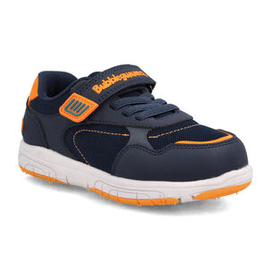 Zapatilla Ni&ntilde;o Bubblegummers Soft Walker Azul - Naranjo